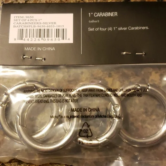 Miche 1" silver carabiner - Picture 2 of 2